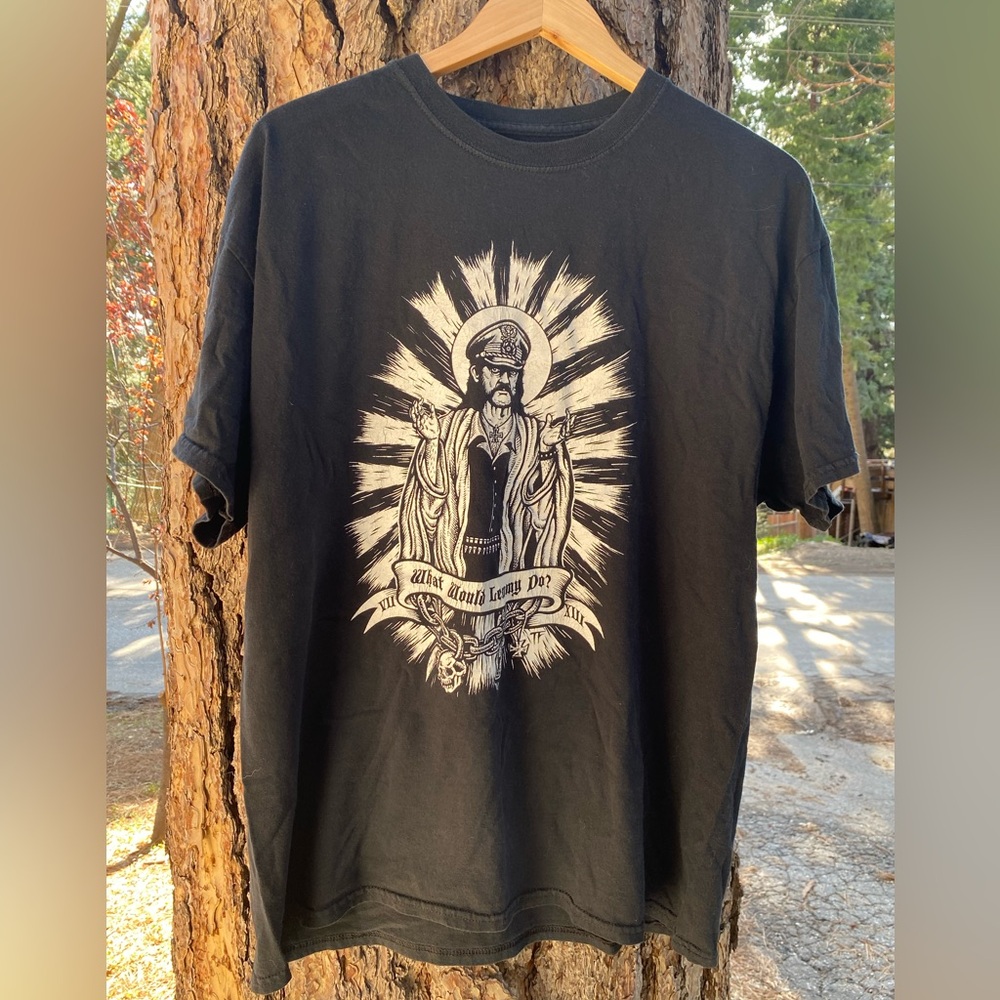 Men’s Black T-Shirt What would Lemmy Do XL